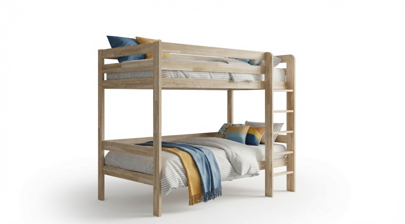 2 Level Bunk Bed "BARNI ASH" 90x180cm