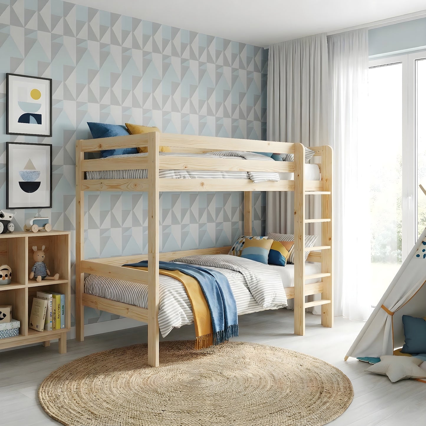 2 Level Bunk Bed "MILO" 90x180cm