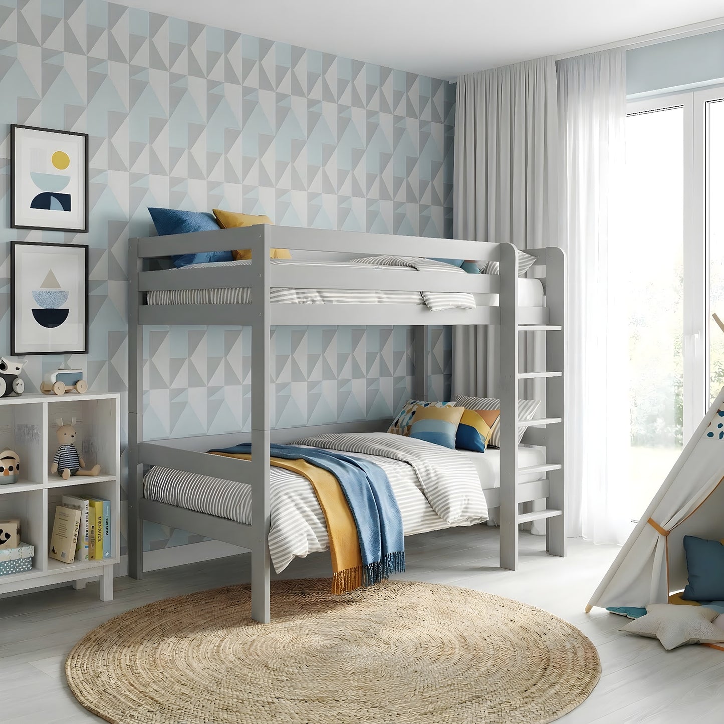 2 Level Bunk Bed "MILO" 90x180cm