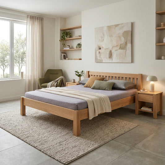 Nord Bed Frame - CALMA OAK - Oiled