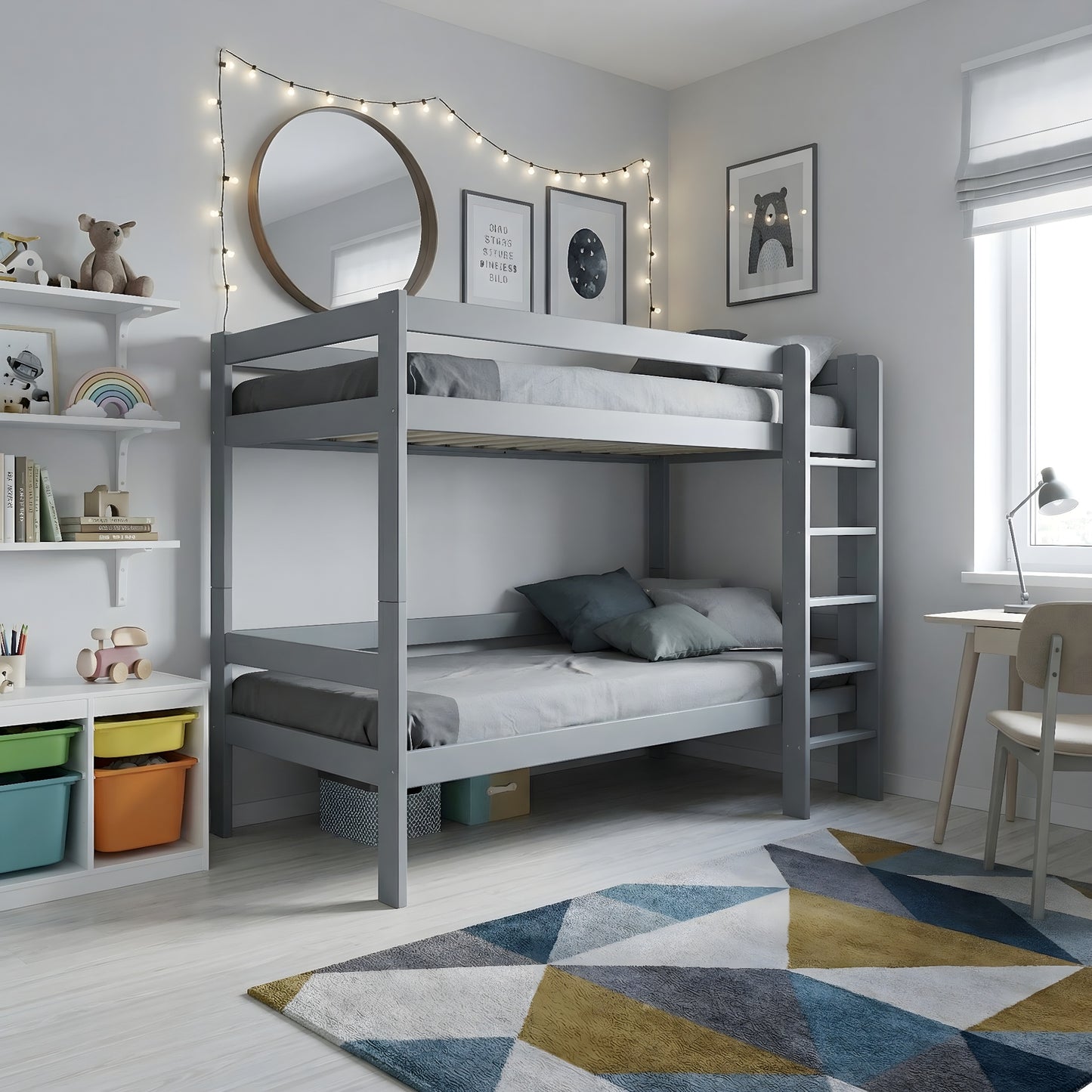 2 Level Bunk Bed "BARNI" 90x180cm