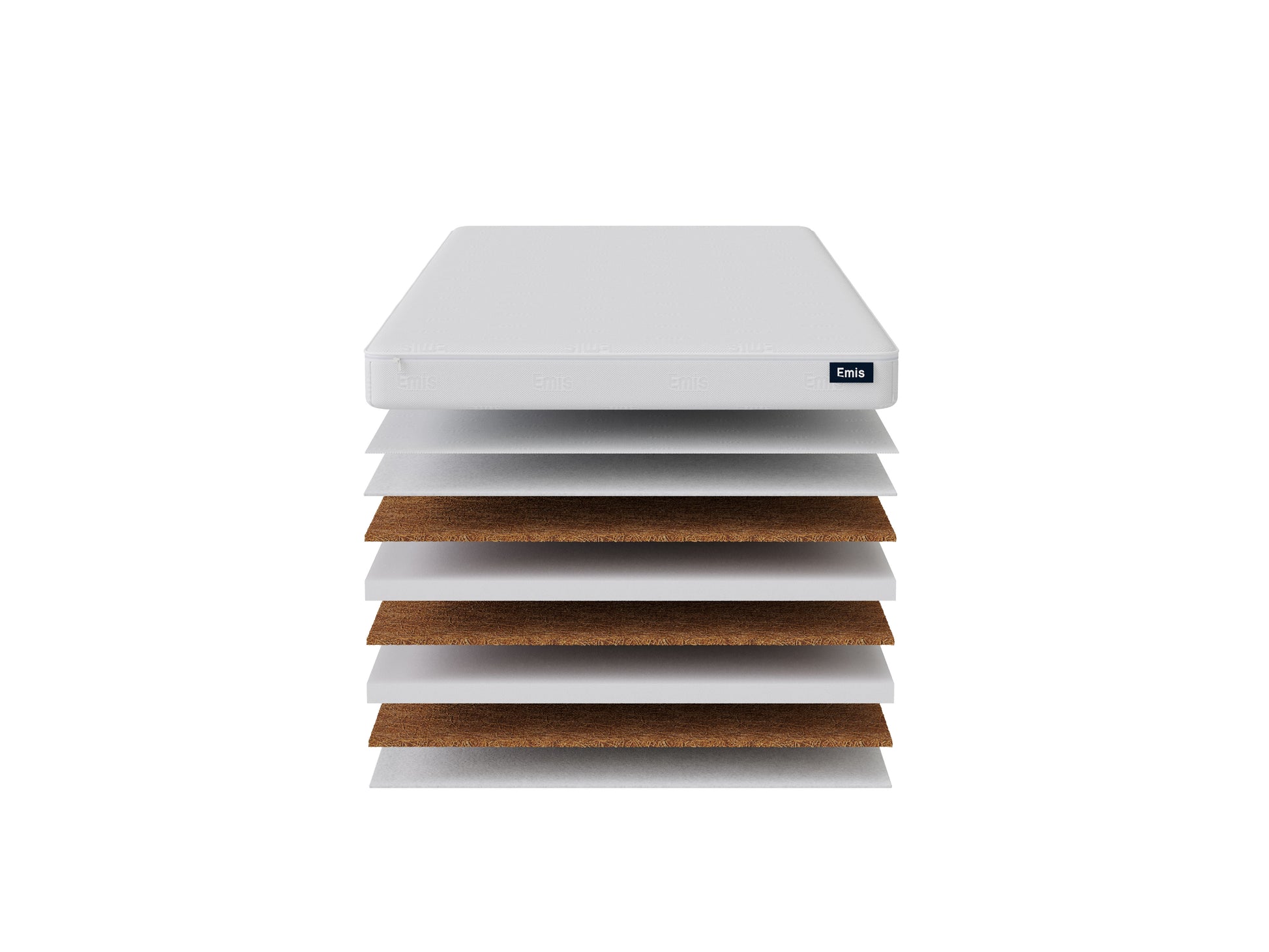 Kokosa un Silver Putu vairāku slāņu matracis, maziem bērniem, ortopēdisks ciets matracis