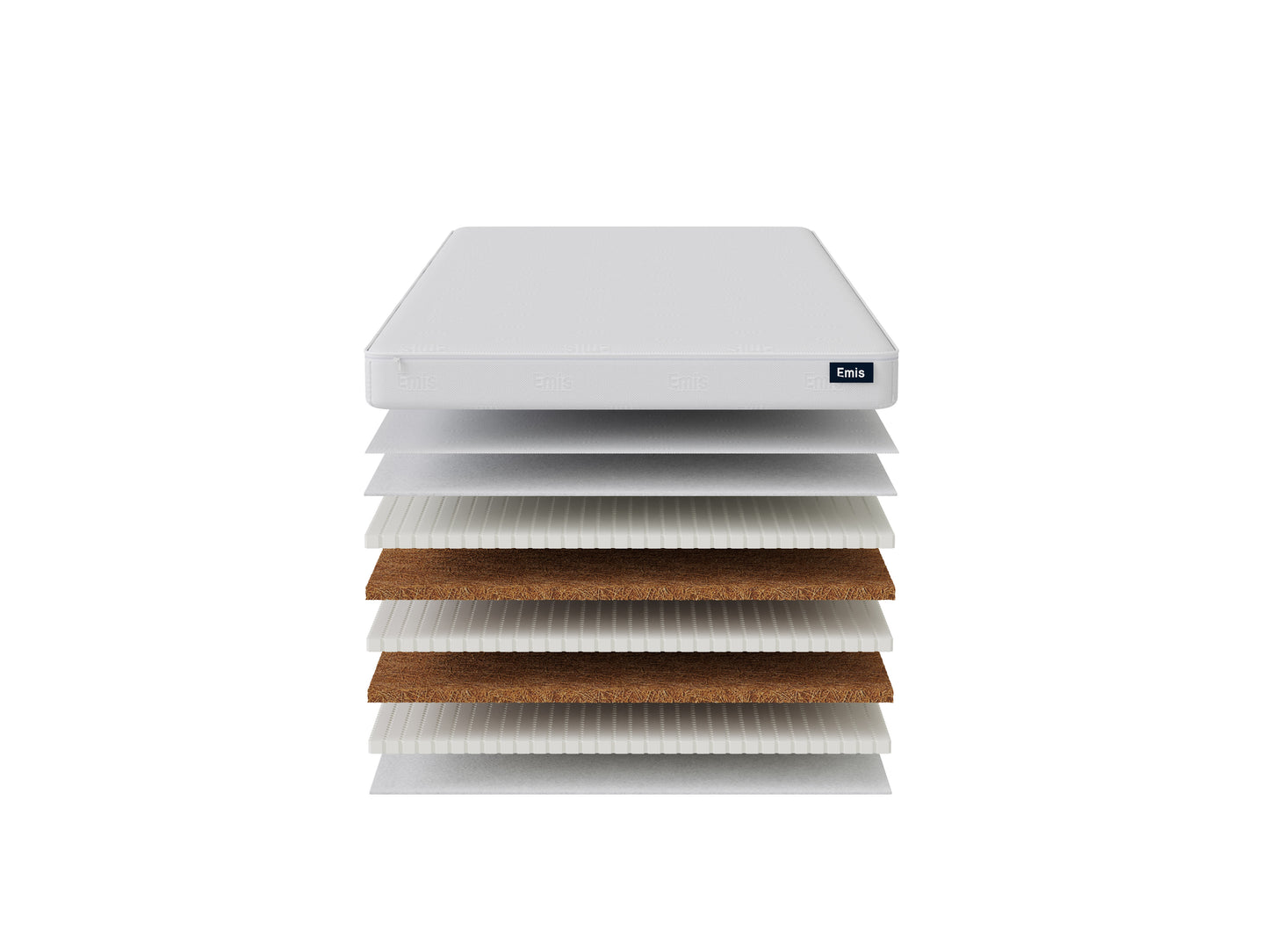 "MosKos" 5 Slāņu Matracis Bērnam  Gel Foam + Kokoss