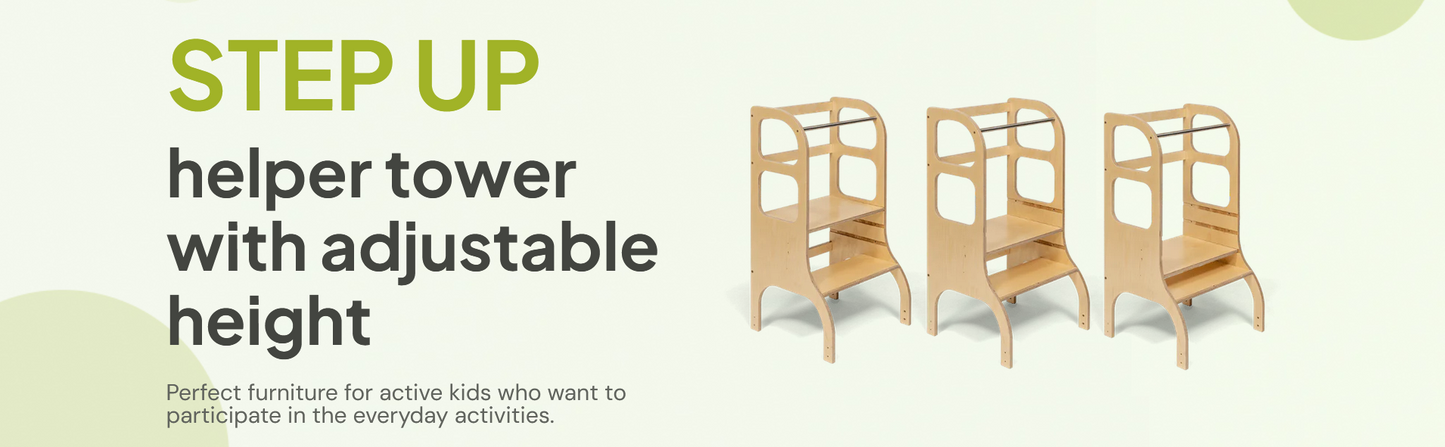 STEP UP • Adjustable Height Helper Tower