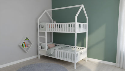 Divstāvu Namiņgulta "Sapņu māja" 90x180cm