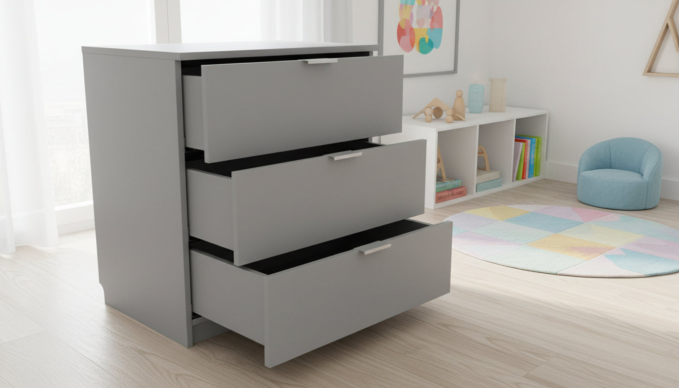 Kumode "KosMos" Gaiši pelēks