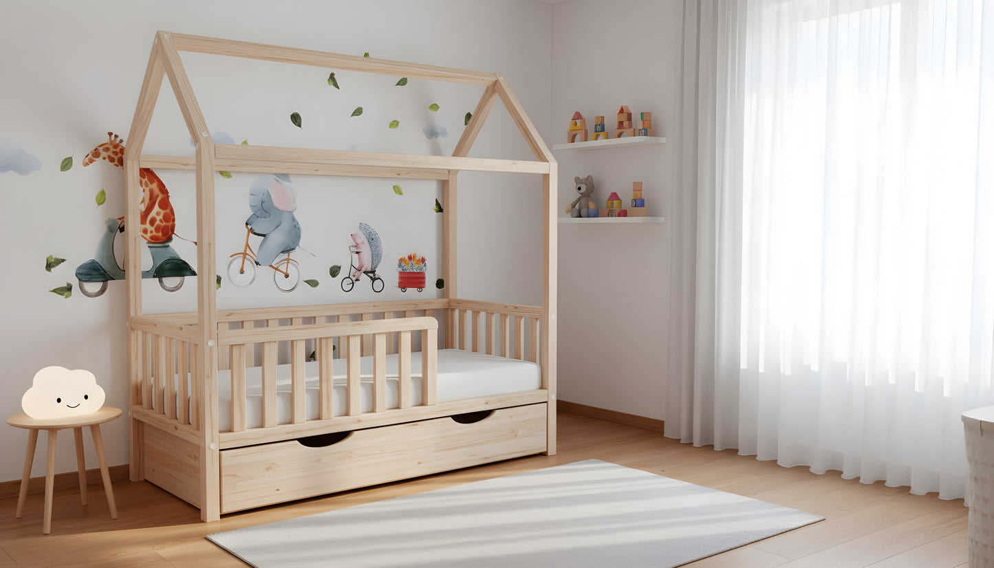 Namiņgulta "Sapņu māja" 90x180cm