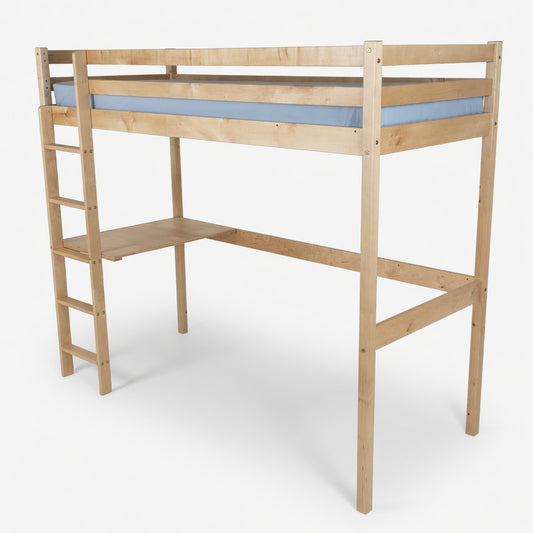 Birch Children Bed "LOFT" With Table