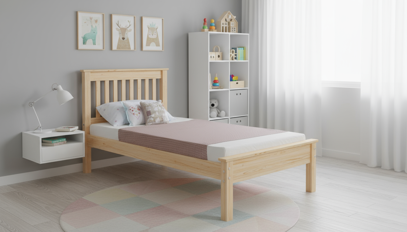 Wood Bed for Teen "Kos" 90x180