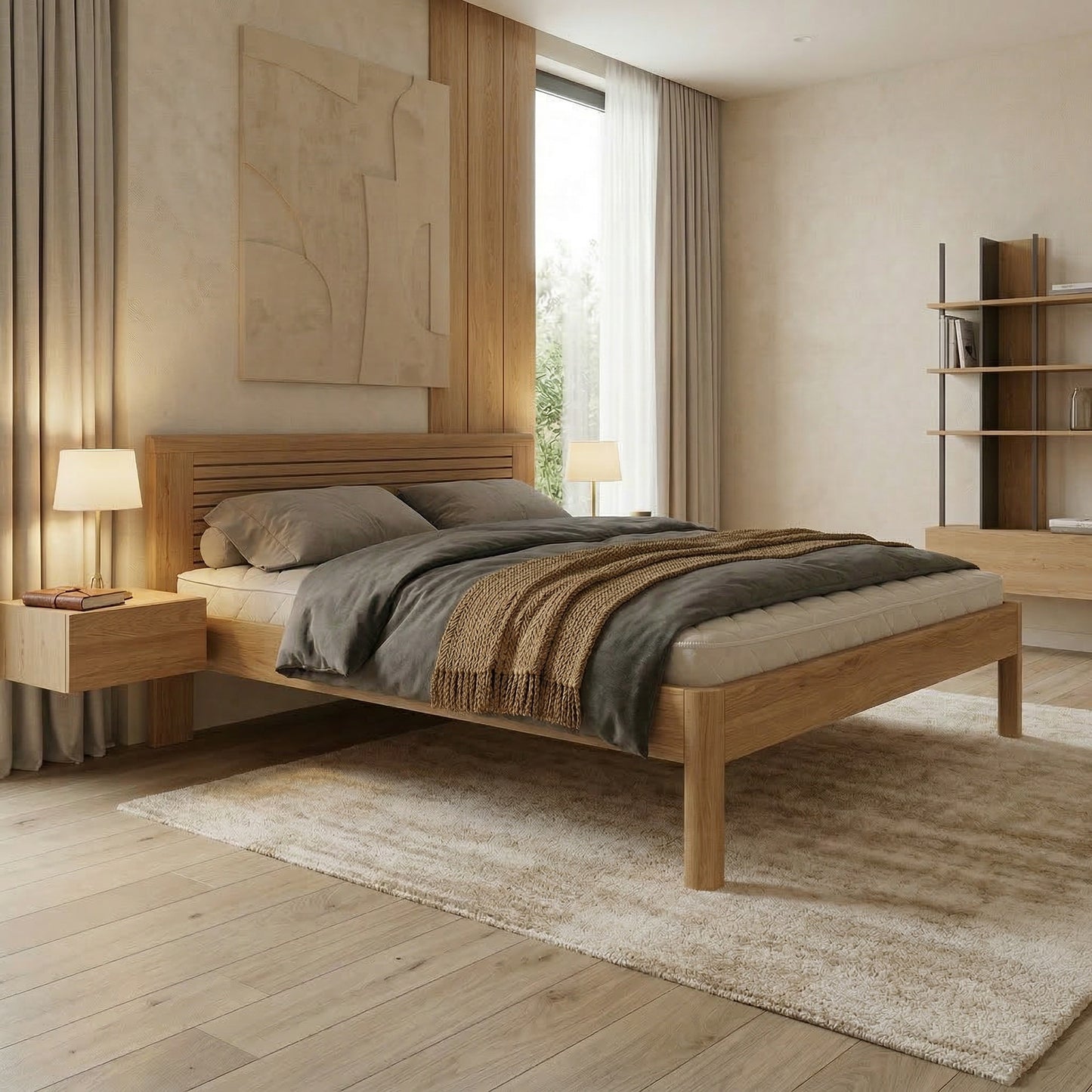 Nord Bed Frame - LUMA - Oiled Natural