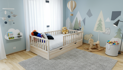 "Mazais Vikings" Skandināvu Tipa Bērnu Gulta 80x160cm